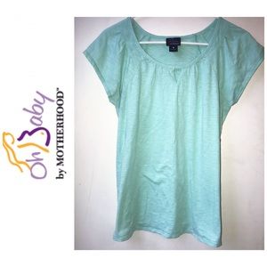 Teal Maternity Tee